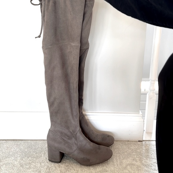 Kelly & Katie Shoes - Over-the-Knee Suede Block Heel Boot Size 8M
